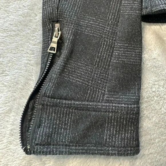 Apt 9 Moto Jacket Gray Plaid | Size XS - Picture 7 of 9